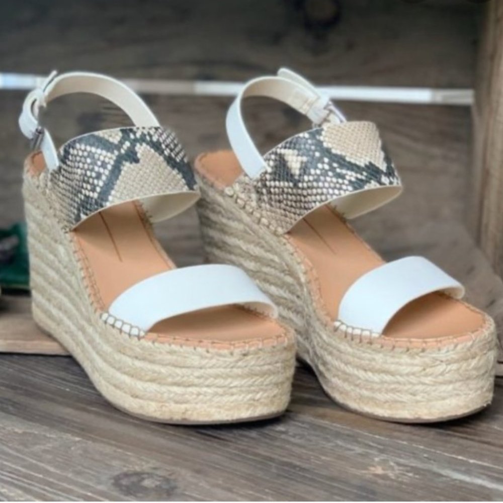 Dolce Vita Snakeskin Wedges